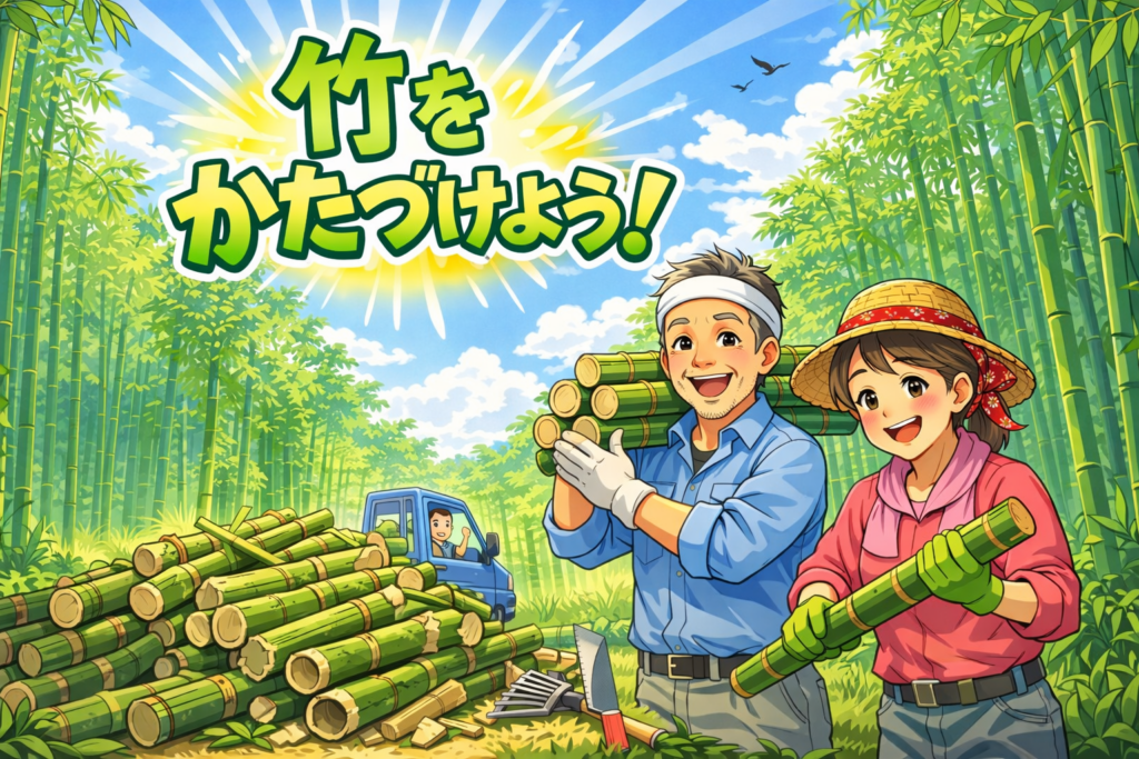 竹を片付けよう